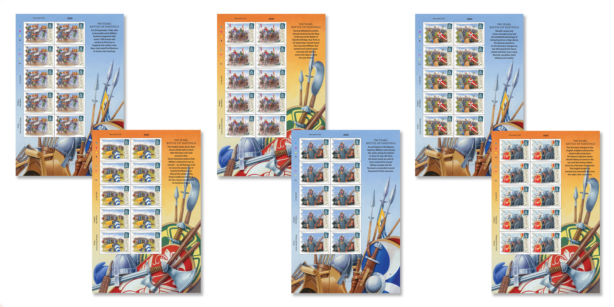 Sheets of 10